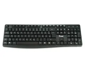 Klawiatura przewodowa Equip PT Czarna / Klawiatura / USB / 105 klawiszy / Plastik
