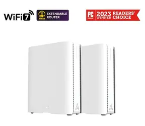 Asus ZenWiFi BQ16 biały 2-pak / router Mesh / WiFi 7 / 2.4 + 5 + 6 GHz / AiMesh / 2x WAN/LAN + 3x LAN