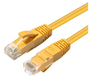 MicroConnect CAT6a U/UTP 2m żółty / Kabel sieciowy / RJ-45 / PoE / LSZH