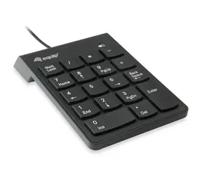Equip czarne / Klawiatura numeryczna / USB / 18 klawiszy / kabel 1,35 m