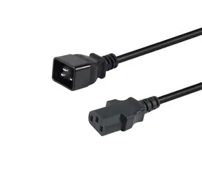 Equip C20-C13 czarne / Kabel zasilający / 1,8 m / 250 V / 16 A / maks. 3500 W