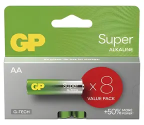 GP Super AA (LR6) / Bateria / Alkaliczna / 1,5 V / 8 szt.