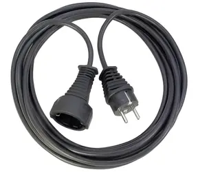 Brennenstuhl Breflex black / Przedłużacz / 1 gniazdo / 5 m / zabezpieczenie przed dziećmi