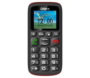 Maxcom MM428L czarny / Telefon komórkowy dla seniorów / 1,8" / microSD 4GB / Przycisk SOS / USB-C