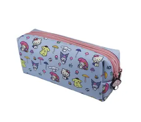 Bluesky Hello Kitty i przyjaciele Grzyb DPL6 / Piórnik szkolny, dwupoziomowy / 2 zamki / Materiał tekstylny