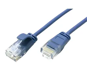 Kabel krosowy Roline UTP niebieski / Kabel krosowy / Cat 6a / cienki / LSOH / 1 m