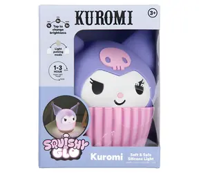 Paladone Kuromi SquishyGlo / Lampa USB / Silikon / 3 poziomy jasności, tryb pulsacyjny
