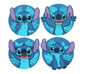 Podkładki PALADONE Stitch / Zestaw 4 szt. / gumowe