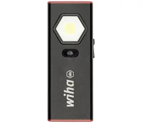 Latarka LED Wiha czarno-czerwona / Latarka / 1200 lm / LED COB / Ładowanie przez USB-C / IK07/IPX3