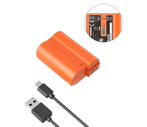 SmallRig 4966 pomarańczowy / Akumulator / Nikon EN-EL15c / Ładowanie przez USB-C / 2400 mAh