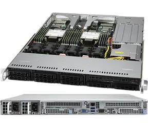 SuperMicro 120C-TR / serwer 1U / 2x Socket P+ / 8x SFF / 16x DDR4 / 2x PCIe4 x16 / IPMI / rPS 80+ Platinum