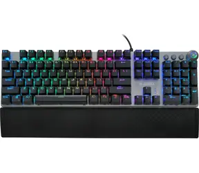 ibox Aurora K-4 KRGD Red Switch czarny / Klawiatura gamingowa / Mechaniczna / Podświetlenie RGB / USB / 1,6 m