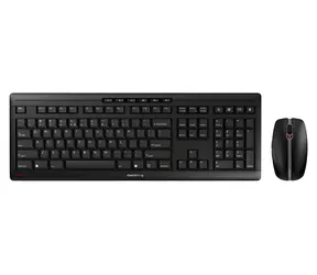Cherry Stream DESKTOP RECHARGE czarny / Zestaw klawiatura i mysz / bezprzewodowy / układ EU-QWERTY / 114 klawiszy