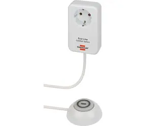 Brennenstuhl Eco-Line Comfort EL-CSA 1 biały / Adapter przełączający z przełącznikiem nożnym / 16 A / podświetlany / kabel 1,5 m