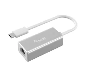 Equip silver / Adapter / USB-C - RJ45 / Gigabit Ethernet / 0,15 m