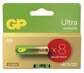 Baterie alkaliczne GP AA Ultra Alkaline / LR6 / 1,5 V / 8 szt.