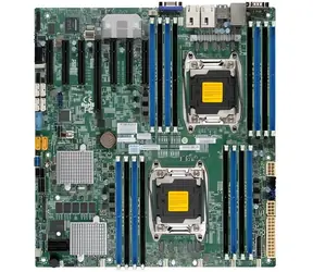 SuperMicro X10DRH-iLN4 / Płyta główna / 2x LGA2011-3 / iC612 / 16x DDR4 ECC / 10x SATA3 / PCI-E 3.0 / 4X LAN / IPMI