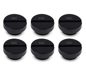 Alphacool Eiszapfen G1/4 czarny / Zaślepka / PC chłodzenie wodne / 6 szt.