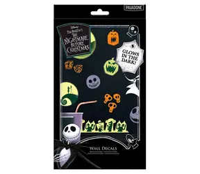 Łańcuch świetlny PALADONE „Miasteczko Halloween” / Lampki choinkowe / Naklejki / 1,3 m / 2 baterie AA