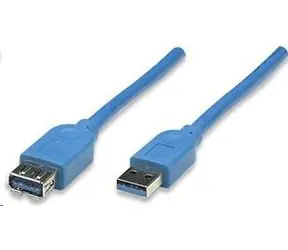 Przedłużacz USB 3.0 Manhattan AA niebieski / Kabel / 2 m / 5 Gb/s