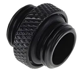 Złączka podwójna Alphacool Eiszapfen czarna / Złącze / G1/4 AG - G1/4 AG / do węży miękkich