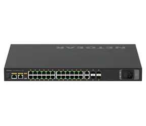 Netgear M4250-26G4XF-PoE+ / Przełącznik / Zarządzalny L3 / 24x Gigabit PoE+ / 2x Gigabit / 4X 1G/10G SFP+