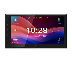 JVC KW-M595DBT czarny / Radio samochodowe / CarPlay / Android Auto / Bluetooth / Ekran dotykowy 6,8" / DAB+