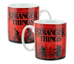 Kubek PALADONE XL Stranger Things z naklejką / Ceramiczny / 500 ml