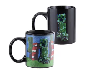 PALADONE Minecraft Creeper Kubek do przewijania / Ceramiczny / 300 ml / Pudełko prezentowe
