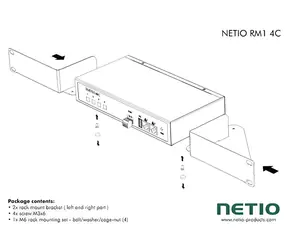 NETIO RM1 4C / Uchwyt montażowy / 19" / 1U / do 1x PowerPDU 4C