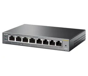 TP-LINK TL-SG108PE / Przełącznik / 8x Gigabit RJ45 / 4X PoE+ / 64 W / Easy SMART