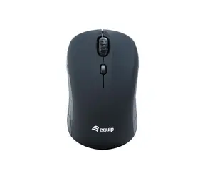 Mysz bezprzewodowa Equip Travel w kolorze czarnym / Mysz / 1600 DPI / 2,4 GHz / Nanoodbiornik USB
