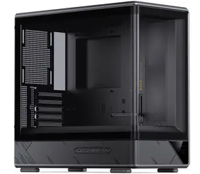 Jonsbo D200 czarny / Obudowa komputera / Midi-Tower / mATX / Szkło hartowane / Mini wyświetlacz temperatury