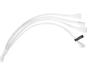 Alphacool Y-Splitter 4-pin do 4X 4-pin PWM 30 cm biały / Kabel rozdzielający / 4-pin do 4X 4-pin / 30 cm