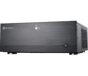 Silverstone SST-GD07B-C Grandia Airflow czarny / Obudowa komputera / HTPC / E-ATX / USB-C 3.0 / filtr przeciwkurzowy