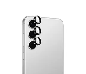 Puro Frame czarna ramka / Szkło ochronne na aparat / Samsung Galaxy S26, S26+ / Szkło hartowane