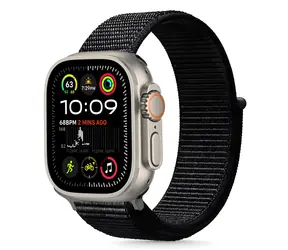 Pasek nylonowy Tech-Protect 44/45/46/49 mm czarny / Pasek / Apple Watch / nylonowy
