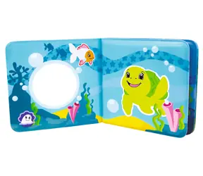 Simba Magiczna książeczka do kąpieli / Zabawka wodna / Piszcząca zawieszka / 8 stron / 13x13 cm