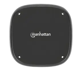 Ładowarka bezprzewodowa pod biurko Manhattan , czarna / Ładowarka indukcyjna / 10 W / Zgodna z Qi