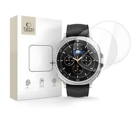 Szkło Tech-Protect Fit+ przezroczyste / Szkło hartowane / Samsung Galaxy Watch 8 Classic (46 mm) / 2 szt.
