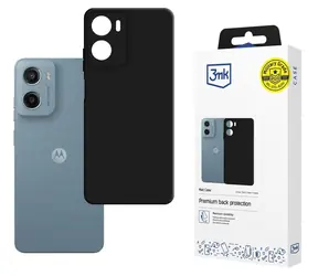 Etui ochronne 3mk Matt do Motorola Moto G05/E15/G04 czarne / Etui ochronne / Matowe wykończenie