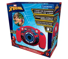 Kamera HD LEXIBOOK i kamera Spidermana / 12 MP / microSD 32 GB / bateria NiMH / 5 gier