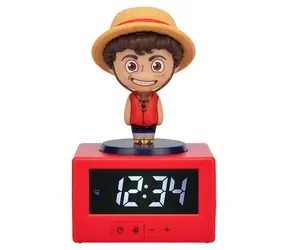 Budzik PALADONE One Piece Luffy / Wyświetlacz cyfrowy / Lampka nocna / Funkcja drzemki / Zasilanie USB