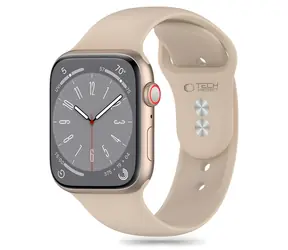 Pasek silikonowy Tech-Protect do zegarka Apple Watch 38/40/41 mm brązowy / Pasek / Silikon / Do zegarka Apple Watch 4/5/6/7/8/9/SE