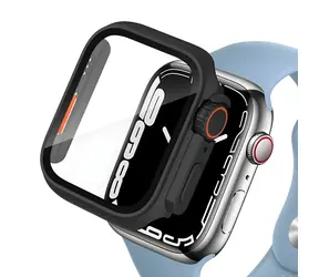 Tech-Protect Defense360 czarno-pomarańczowy / Etui ochronne do Apple Watch 4/5/6/SE 44 mm