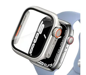 Tech-Protect Defense360 tytanowo-pomarańczowy / Etui ochronne / Apple Watch 4/5/6/SE / 44 mm