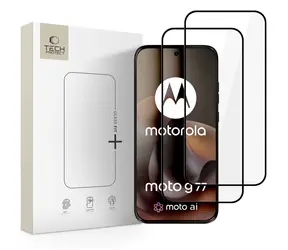 Szkło ochronne Tech-Protect Glass Fit+ do Motorola Moto G67, G77 czarne / Szkło ochronne / 2 szt. w opakowaniu