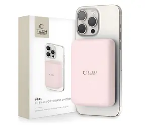 Tech-Protect LifeMag PB11 różowy / Powerbank / MagSafe / 10000 mAh / 15 W / USB-C