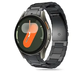 Pasek Tech-Protect ze stali nierdzewnej czarny / Pasek / do Samsung Galaxy Watch 4/5/5 Pro/6/7/FE / stal nierdzewna