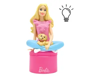 LEXIBOOK Barbie Lampka kieszonkowa 3D / Lampka nocna / 3x LR44 w opakowaniu / od 3 lat